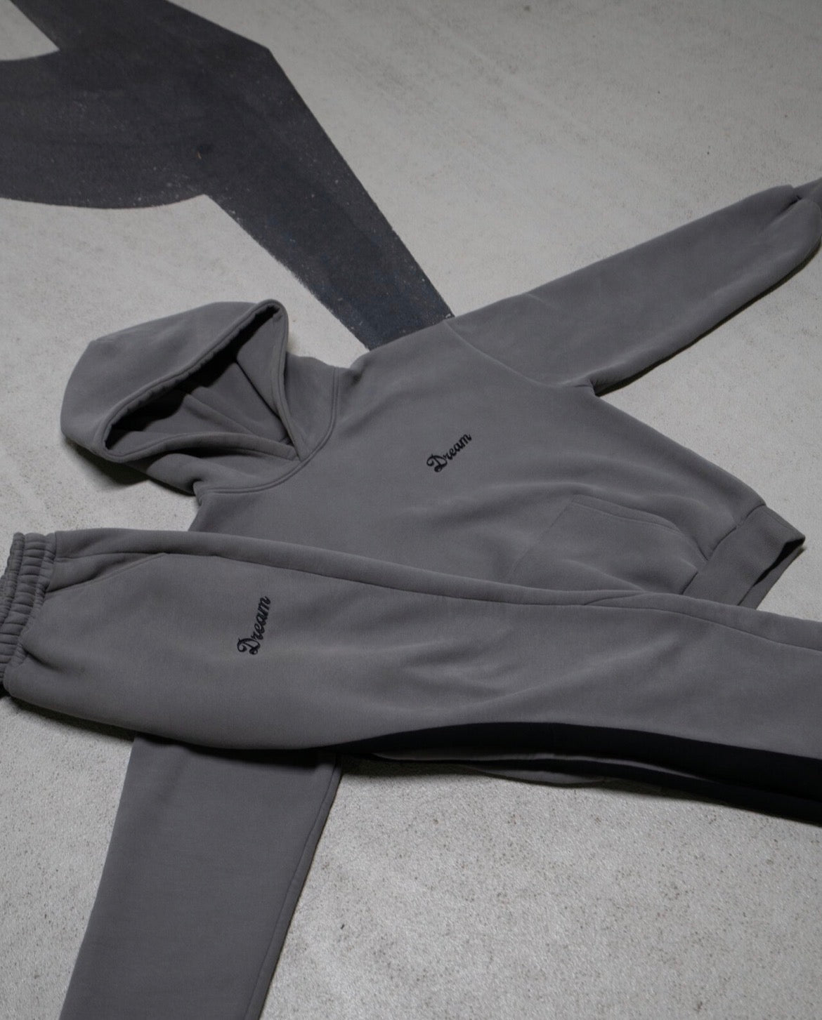 Slide Hoodie"Grey/Black"