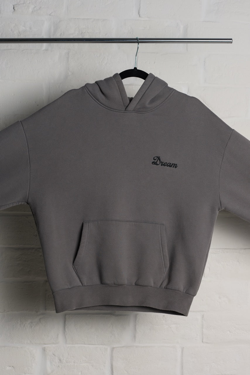 Slide Hoodie"Grey/Black"