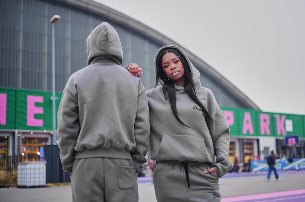 Slide Hoodie"Grey/Black"