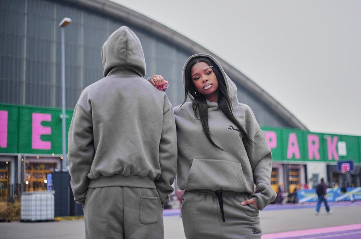 Slide Hoodie"Grey/Black"