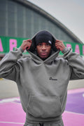Slide Hoodie"Grey/Black"